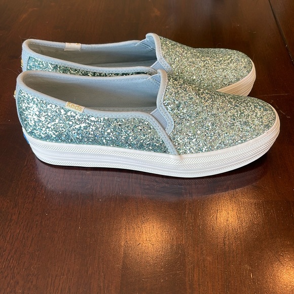 NWOT keds for Kate Spade Double Decker Glitter Slip On Sneaker 6.5 - Picture 5 of 8